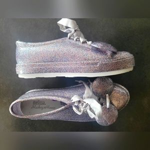 Disney by Melissa women’s Glittery shoes. Size 8